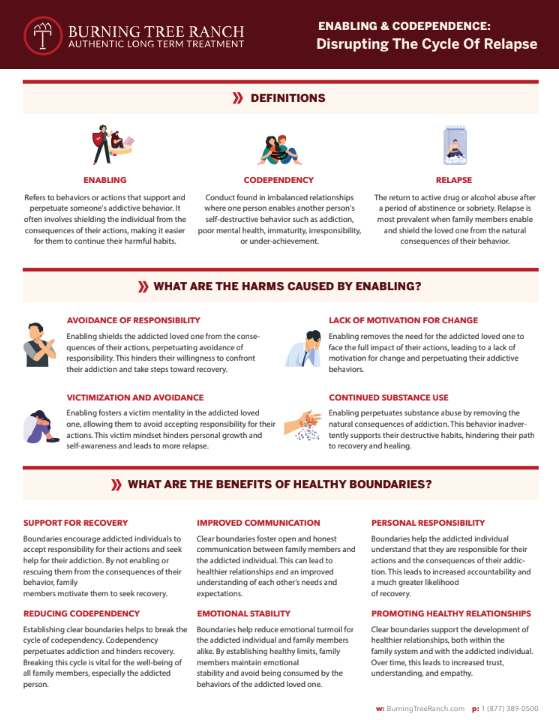 Infographic - Enabling & Codependence: Disrupting the Cycle of Relapse