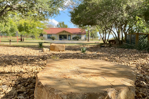 Residential building and landscaped grounds at the Burning Tree Ranch treatment center